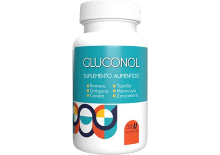 Composición natural de Gluconol con 6 plantas medicinales